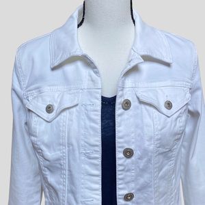 Style & Co White Denim Jacket